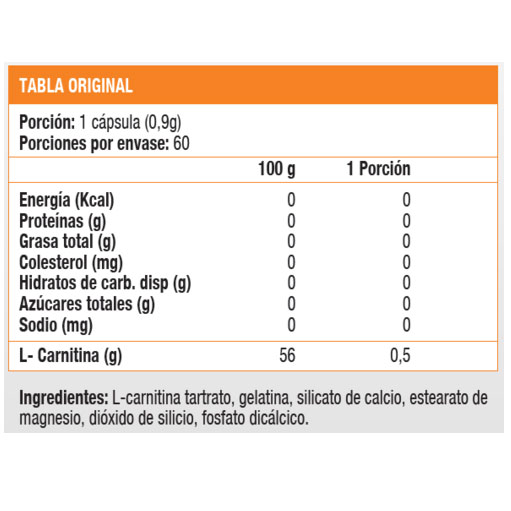 L- Carnitina 500 Mg 60 cápsulas Marca Sunvit Life - Imagen 2