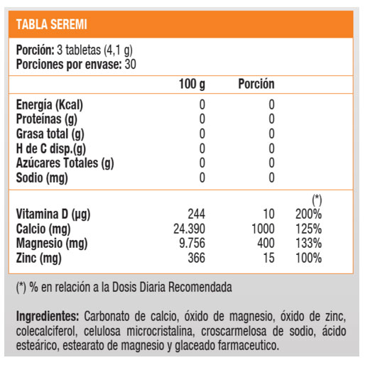 Calcio Magnesio Zinc + Vitamina D3 90 tabletas Marca Sunvit Life - Imagen 2