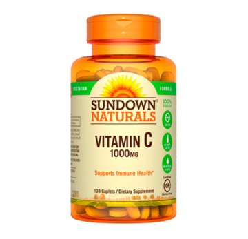 Vitamina C 1000 mg 300 tabletas Vegetales Sin Glúten marca Sundown