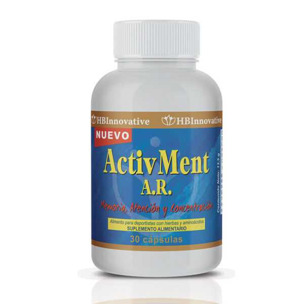 Memória Atención y Concentración -ACTIV MENT A.R. 30 Cápsulas Marca HBINNOVATIVE