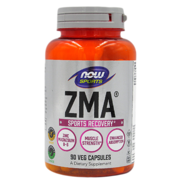 Zinc Magnesio y Vitamina B6 - ZMA - 90 cápsulas marca NOW