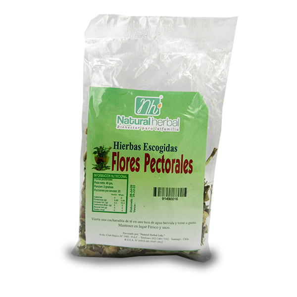 Flores Pectorales Hierbas 40 grs marca Natural Herbal