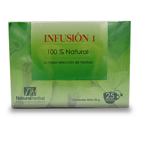 Infusión1 disminuyen la absorción de grasas  25 bolsitas marca Natural Herbal