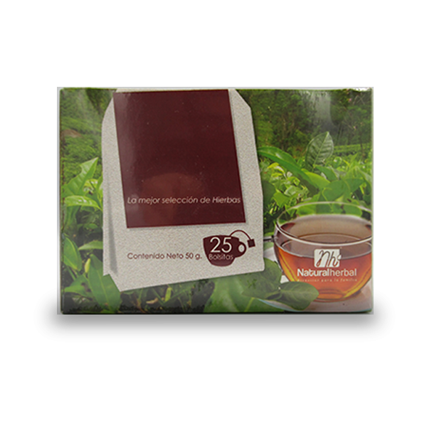 Té Rojo 100% Natural 25 bolsitas marca Natural Herbal
