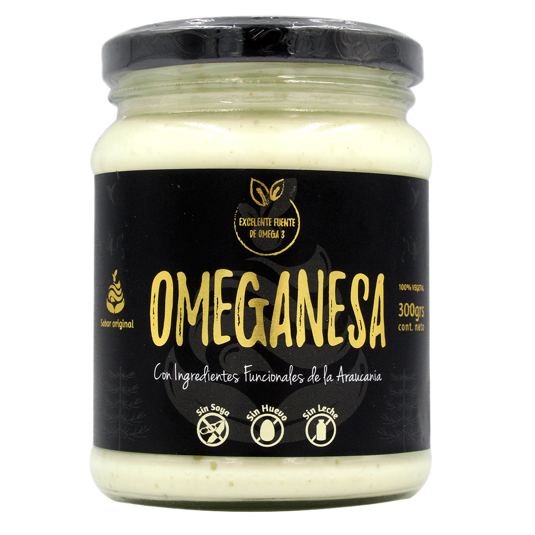 Mayonesa Vegetal OMEGANESA 300 Gr. alta en Omega 3 marca Vita Organics