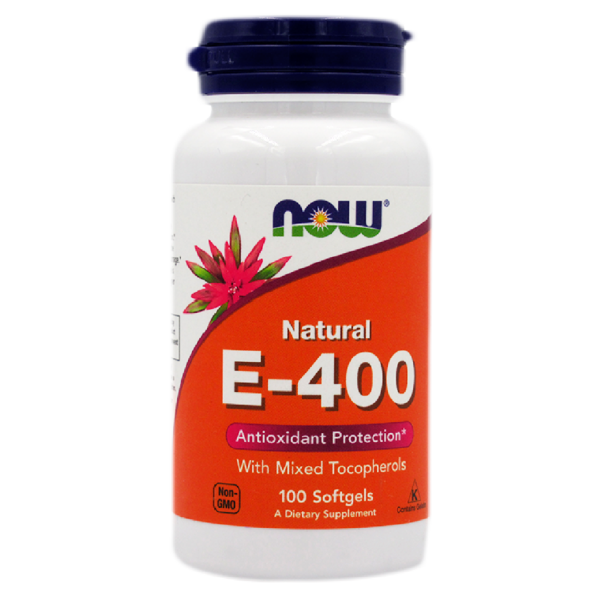 Vitamina E 400 100 cápsulas marca NOW
