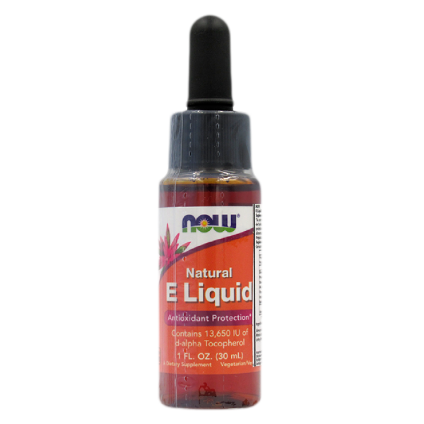 Vitamina E líquida (13650 IU) 30 ml marca NOW