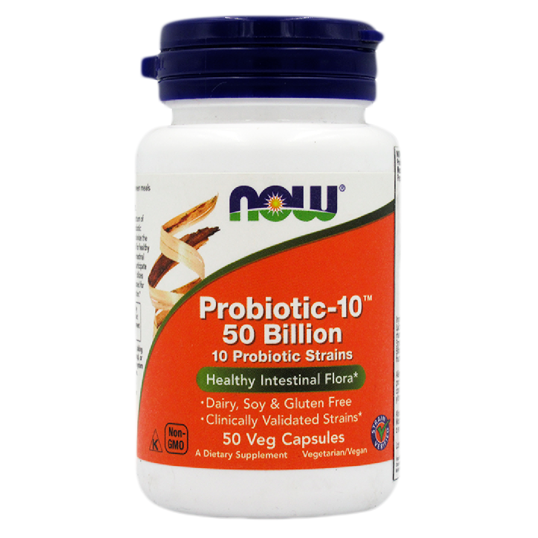 Probiotic-10 - 50 Billones 50 cápsulas veg. marca Now