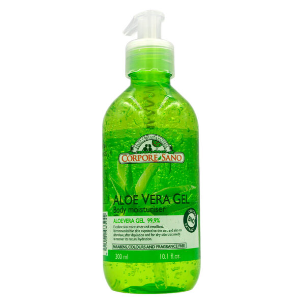 Gel Hidratante de Aloe Vera sin Parabenos Colorantes ni Perfume 300 grs marca Corpore Sano
