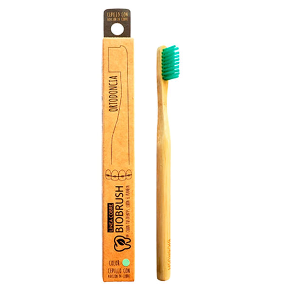 Cepillo de Dientes Ortodoncia Verde Marca Biobrush