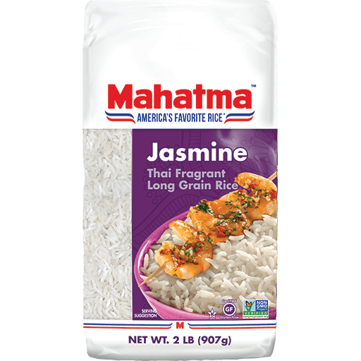 Arroz Jasmin, Sin Gluten, 907 grs, marca Mahatma Tremus