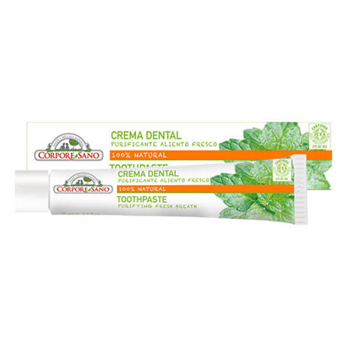 Pasta de Diente 100% Natural, Aliento fresco, 75ml, marca Corpore Sano
