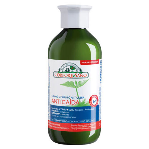 Shampoo Anticaida de Trigo Soya Ginseng y Aloe Vera 300 grs marca Corpore Sano