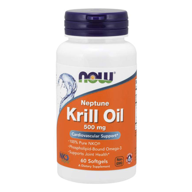 Aceite de Krill 500 mg 60 cápsulas marca Now