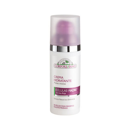 Crema Hidratante facial, pieles mixtas, celulas madre de Uva Roja, 50 ml marca Corpore Sano