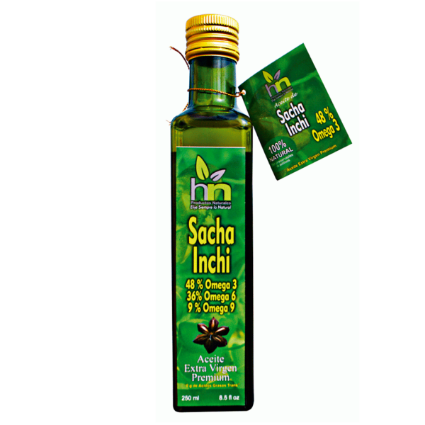 Aceite de Sacha Inchi Alto en Omegas 250 ml marca Health Natural
