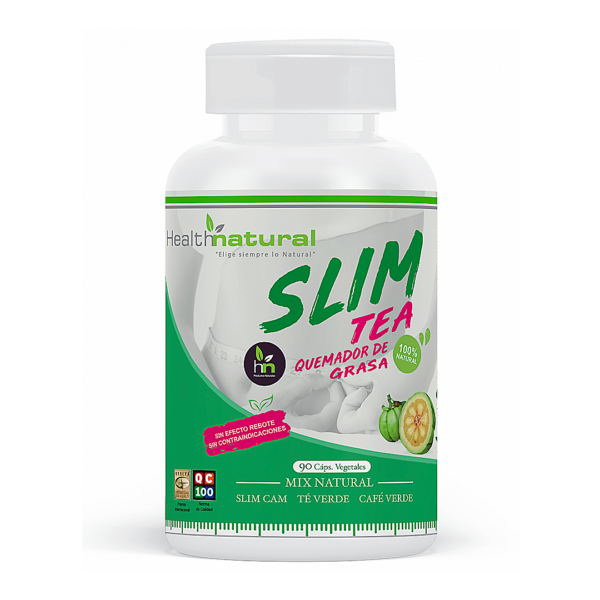 Slim Tea 90 cápsulas vegetales Marca Health Natural