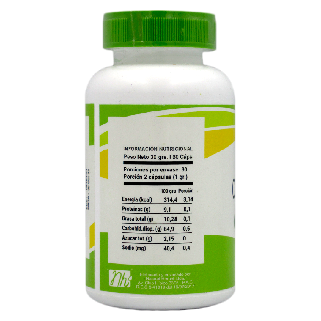 Cúrcuma y Pimienta 60 capsulas Marca Natural Herbal - Imagen 2