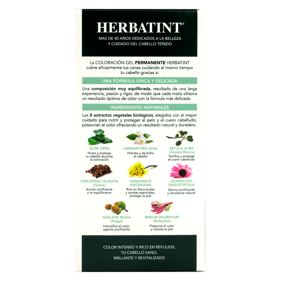 Tinte Gel Vegetal 5N Cabello Castaño Claro sin amoniaco150 ml marca Herbatint - Imagen 2