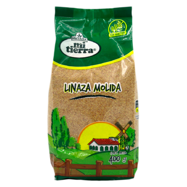 Harina de Linaza  400 Grs Marca Mi Tierra