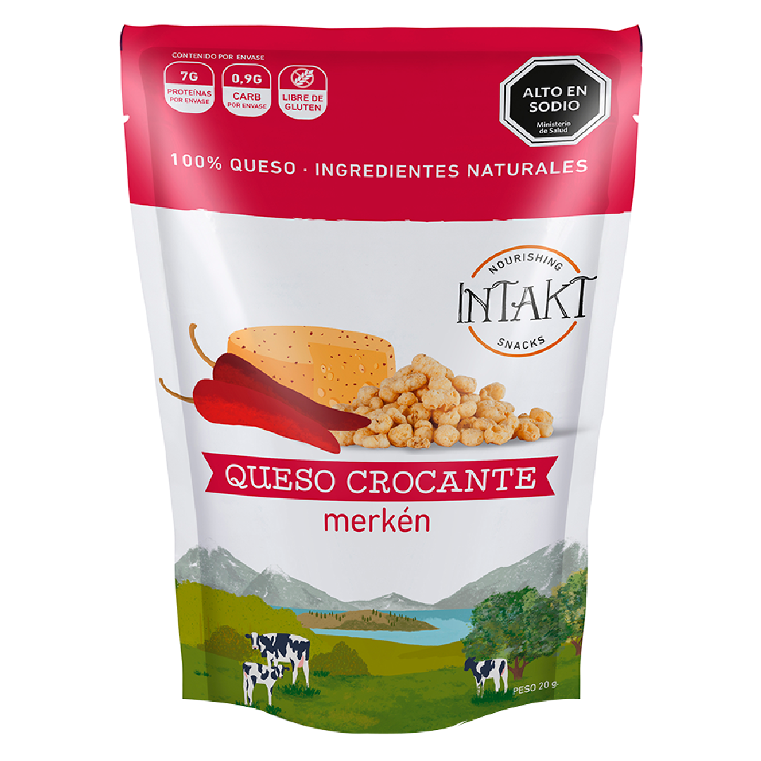 Snack Queso Crocante merken 20 grs Marca Intakt 1 Snack Queso Crocante merken 20 grs Marca Intakt