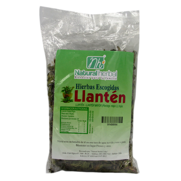 Llanten Hierba 40 grs Marca Natural Herbal