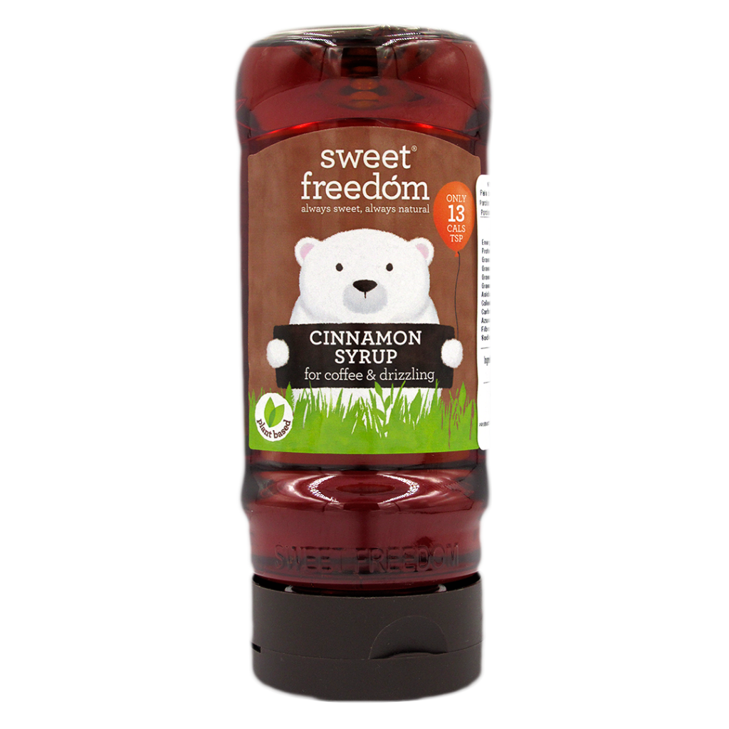 Syrup Vegano sabor Canela sin azúcar añadida, 320 grs, marca Sweet