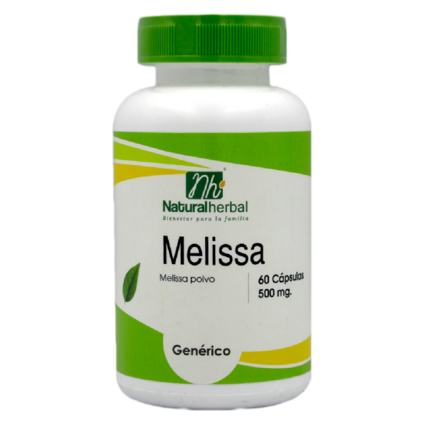 Melisa 60 capsulas marca Natural Herbal