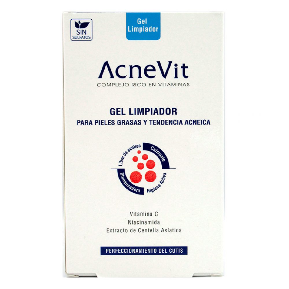Gel de Limpieza Facial Antiacne, 200 ml, marca Acnevit Tremus