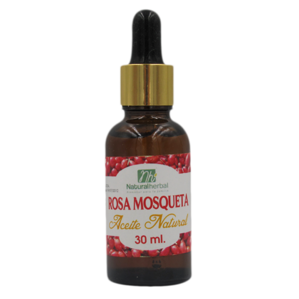 Aceite de Rosa Mosqueta 100% Puro 30 ml Marca Natural Herbal