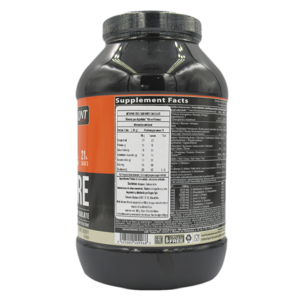 Proteina Whey Isolate Zero Carbohidratos Sabor Chocolate Blanco 908 Grs Marca Qnt 3 ETIQUETA 2010212