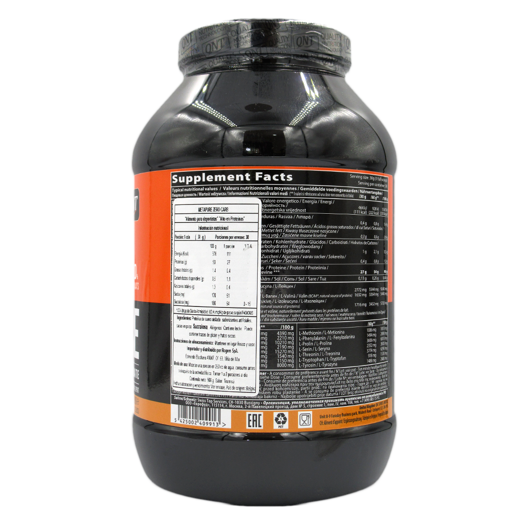 Proteina Whey Isolate Zero Carbohidratos Sabor Tiramisu 908 Grs Marca Qnt 2 Proteina Whey Isolate Zero Carbohidratos Sabor Tiramisu 908 Grs Marca Qnt - Imagen 2