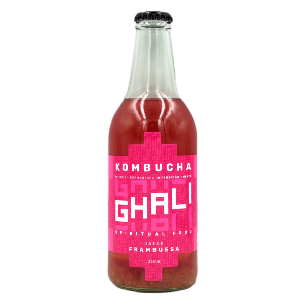 Kombucha Sabor Frambuesa 330 ml Marca Ghali