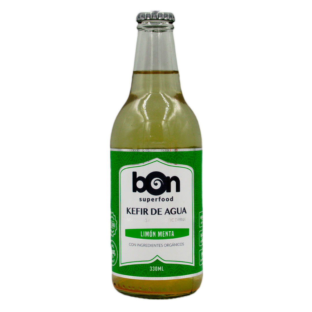 Kefir Vegano Sabor Menta Limon 330 ml Marca Bon
