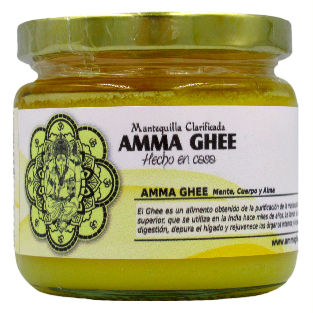 Mantequilla Clarificada, 210 grs, Marca Amma Ghee Tremus