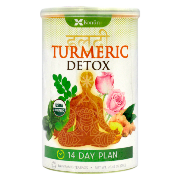 Infusion Organico Detox de Curcuma 14 bolsitas Marca Konun