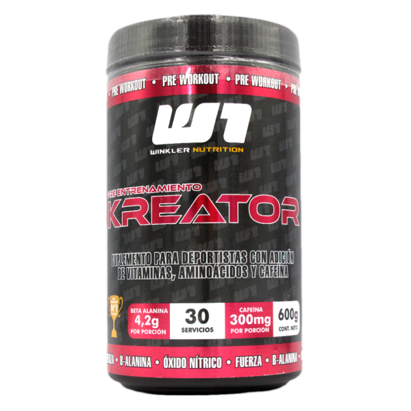 Kreator Pre entrenamiento Sabor Berries 600 Grs Marca Winkler Nutrition