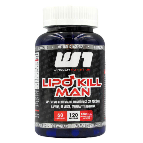 Lipo Kill Man, 120 Capsulas, Marca Winkler Nutrition