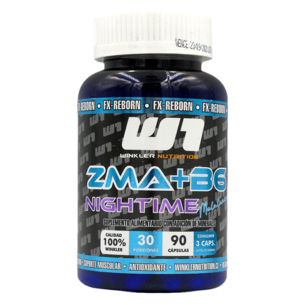 ZMA + B6 Night time, 90 Capsulas, Marca Winkler Nutrition Tremus