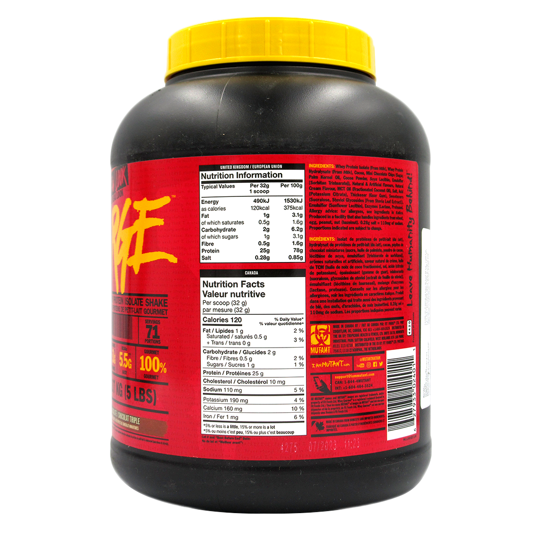 Proteina Gourmet Whey Protein Isolate Shake, Sabor Triple Chocolate, 2