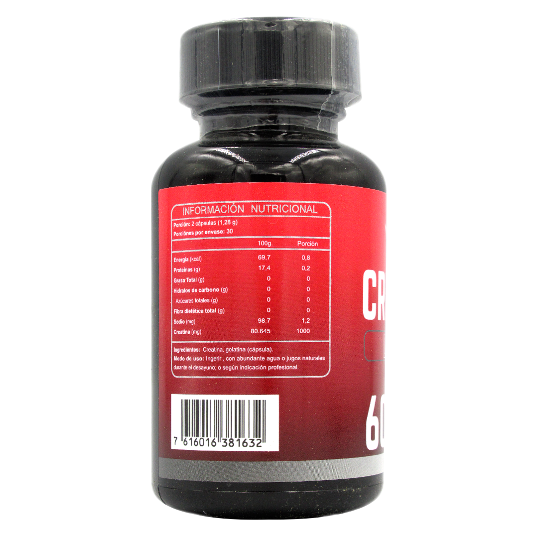 Creatina Deportiva Mayor Energia Mayor Rendimiento 60 Capsulas 500 mg Marca FNL 2 Creatina Deportiva Mayor Energia Mayor Rendimiento 60 Capsulas 500 mg Marca FNL - Imagen 2