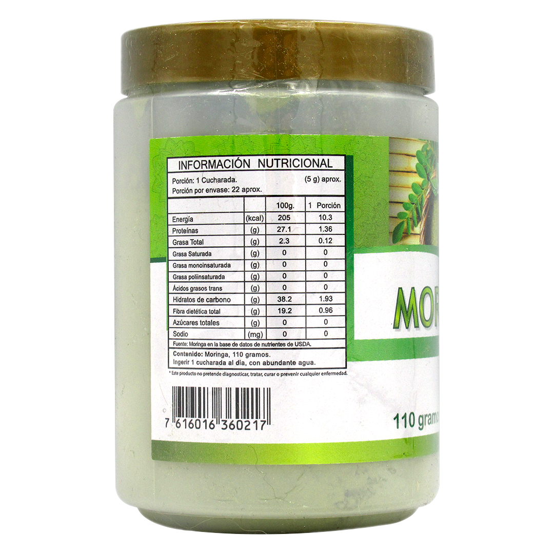 Moringa En Polvo 100 % Natural 110 Grs Marca FNL - Imagen 2