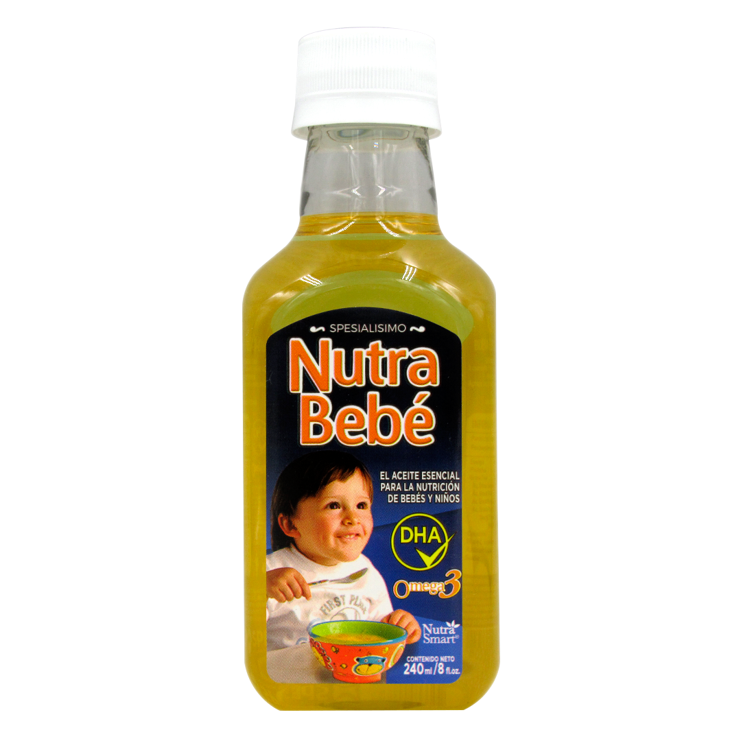Aceite Comestible Con Omega 3, Para Bebes y Niños, 240 ml, Marca Nutra  Smart - Tremus