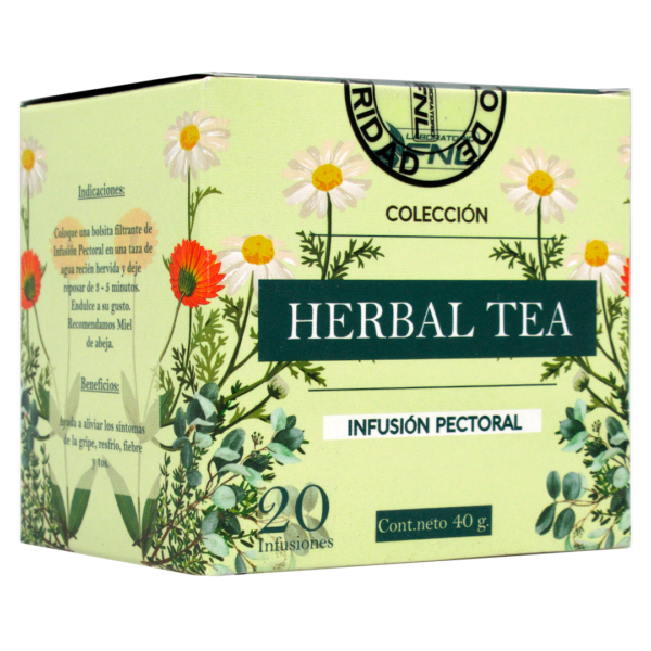 Infusion Pectoral Herbal Tea Frio Resfrios Fiebre 20 Bolsas Marca FNL