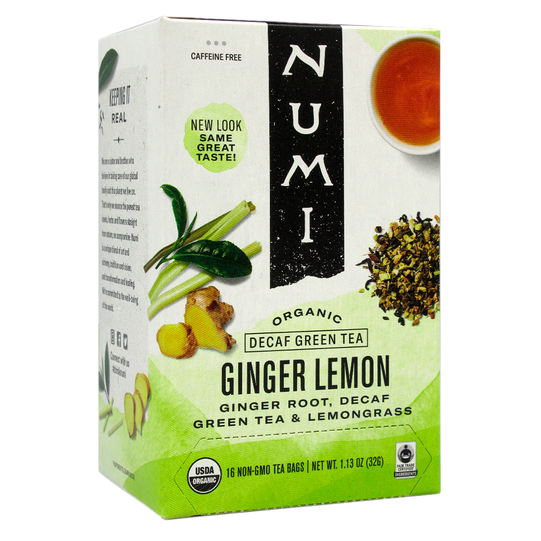 Te Verde de Jengibre y LimonOrganico16 Bolsitas Marca Numi