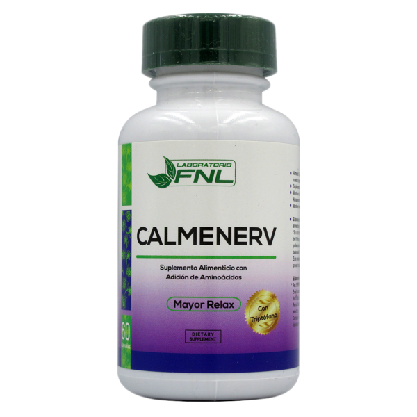 Calmenerv Suplemento Alimenticio Con Adicion de Aminoacidos 60 Capsulas Marca FNL