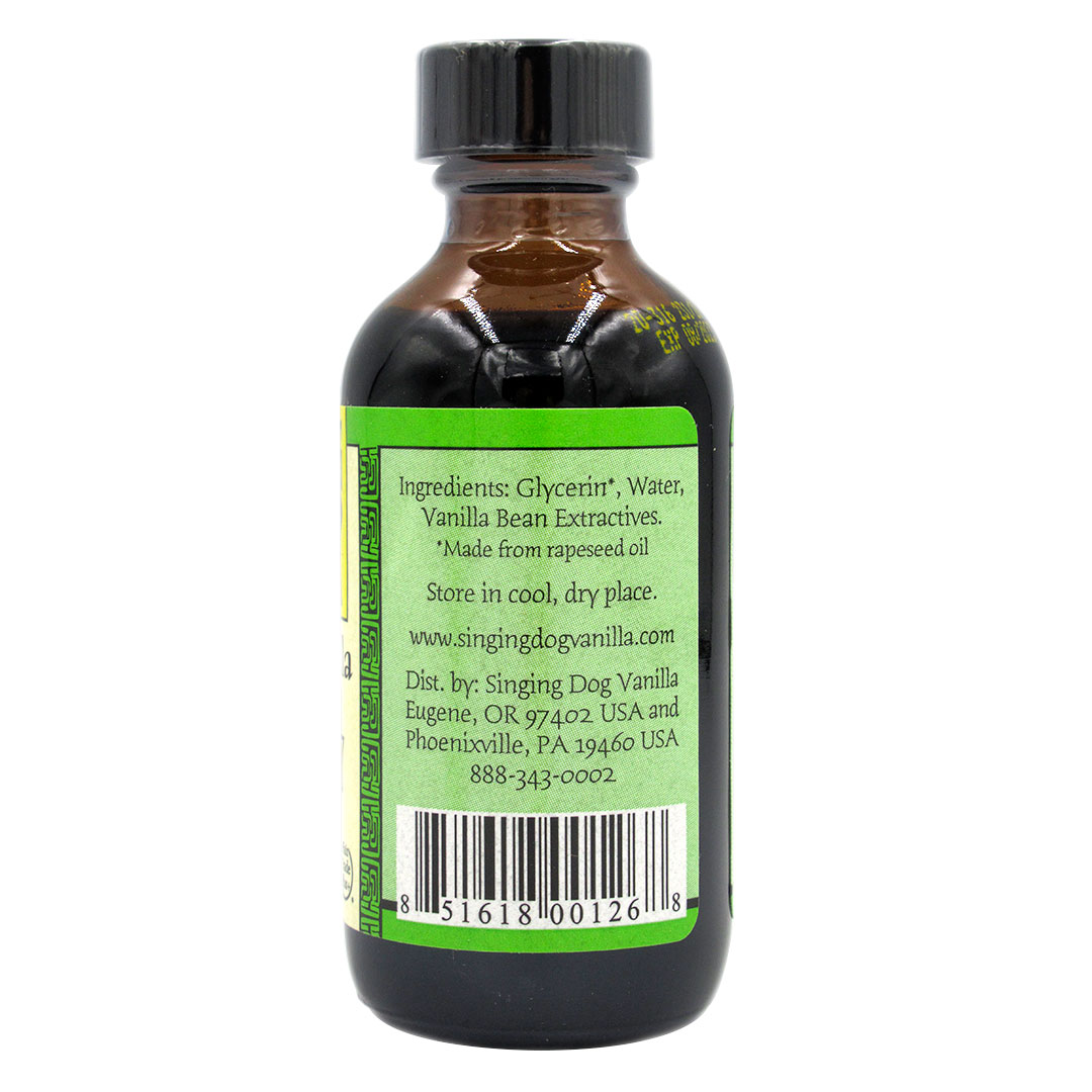(D)Extracto de Vainilla Sin Alcohol 59 ml Marca Singing Dog - Imagen 2