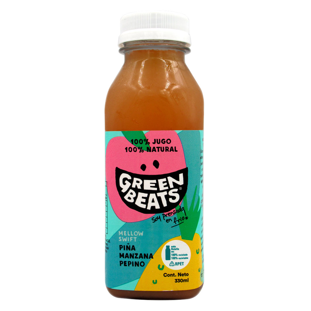 Jugo 100 % Natural Melon Swift , 330 ml, Marca Green Beats