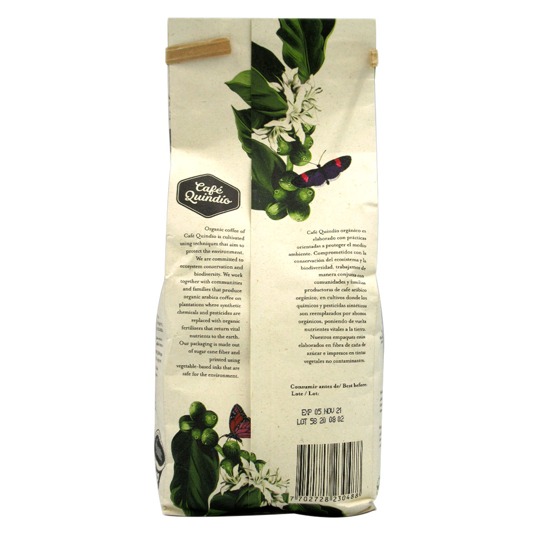 Café Organico en Grano, 340 Grs, Marca Cafe Quindio - Imagen 2