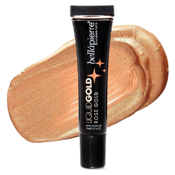 Iluminador Fluido Liquid Gold Rose Gold 15 ml Marca Bellapierre Cosmetics